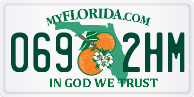 FL license plate 0692HM