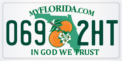 FL license plate 0692HT