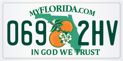 FL license plate 0692HV