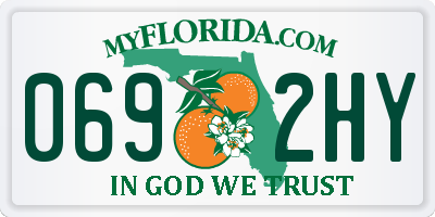 FL license plate 0692HY
