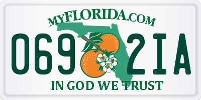 FL license plate 0692IA