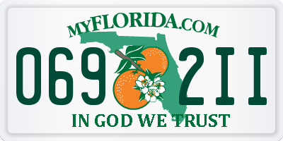 FL license plate 0692II