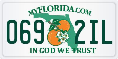 FL license plate 0692IL