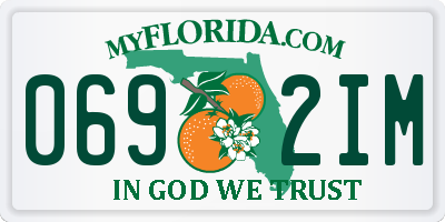 FL license plate 0692IM