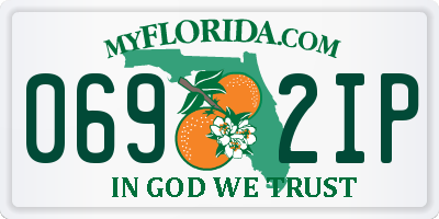 FL license plate 0692IP