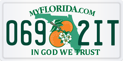 FL license plate 0692IT