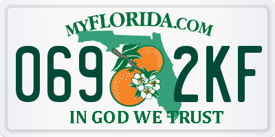 FL license plate 0692KF