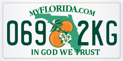 FL license plate 0692KG