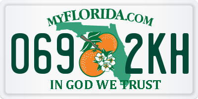 FL license plate 0692KH