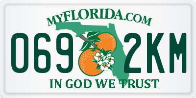 FL license plate 0692KM