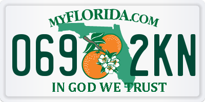 FL license plate 0692KN