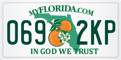 FL license plate 0692KP