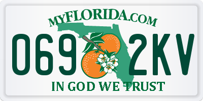 FL license plate 0692KV