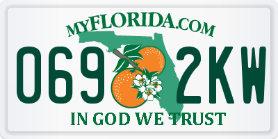 FL license plate 0692KW