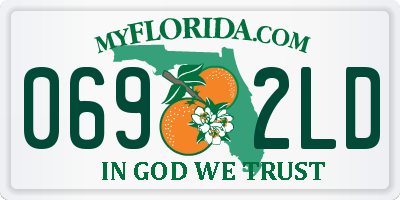 FL license plate 0692LD
