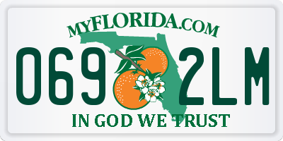 FL license plate 0692LM
