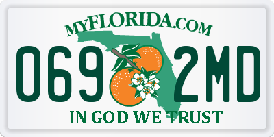 FL license plate 0692MD