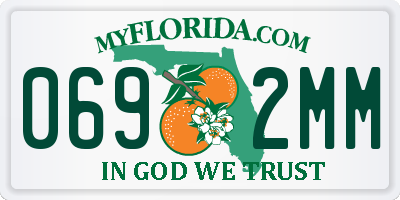 FL license plate 0692MM