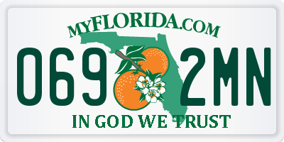 FL license plate 0692MN