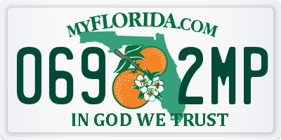 FL license plate 0692MP