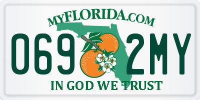 FL license plate 0692MY