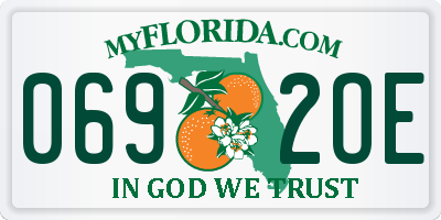 FL license plate 0692OE