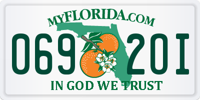 FL license plate 0692OI