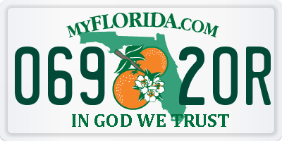 FL license plate 0692OR