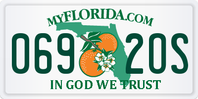 FL license plate 0692OS