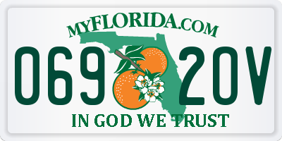 FL license plate 0692OV