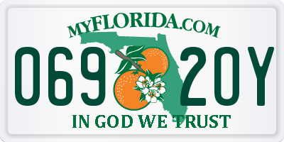 FL license plate 0692OY
