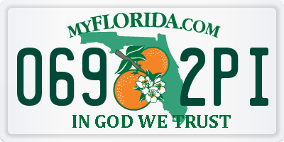 FL license plate 0692PI