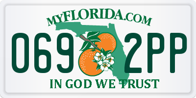 FL license plate 0692PP