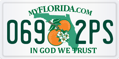 FL license plate 0692PS