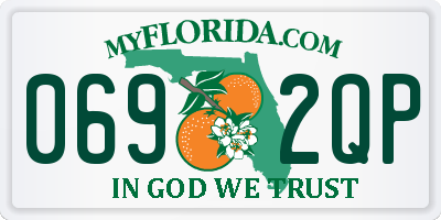 FL license plate 0692QP
