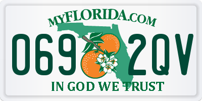 FL license plate 0692QV