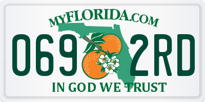 FL license plate 0692RD