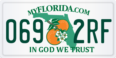 FL license plate 0692RF