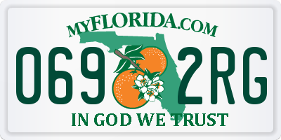 FL license plate 0692RG