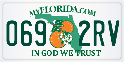 FL license plate 0692RV