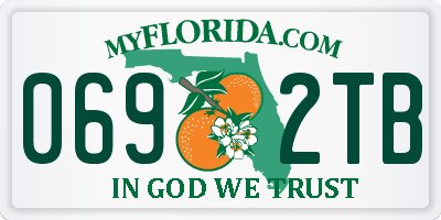 FL license plate 0692TB