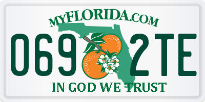 FL license plate 0692TE