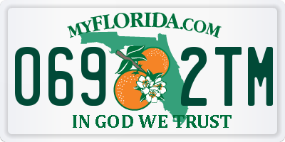 FL license plate 0692TM