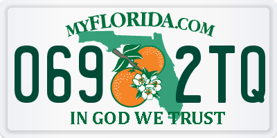 FL license plate 0692TQ