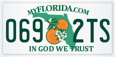 FL license plate 0692TS
