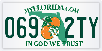 FL license plate 0692TY