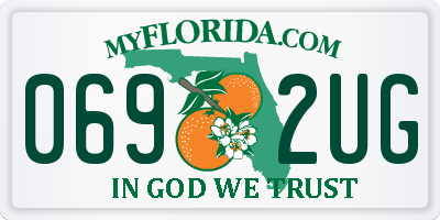 FL license plate 0692UG