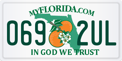 FL license plate 0692UL