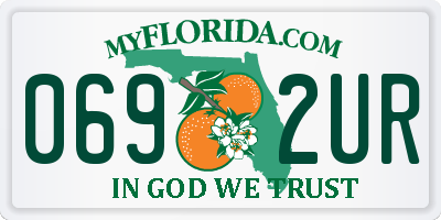 FL license plate 0692UR