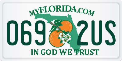FL license plate 0692US